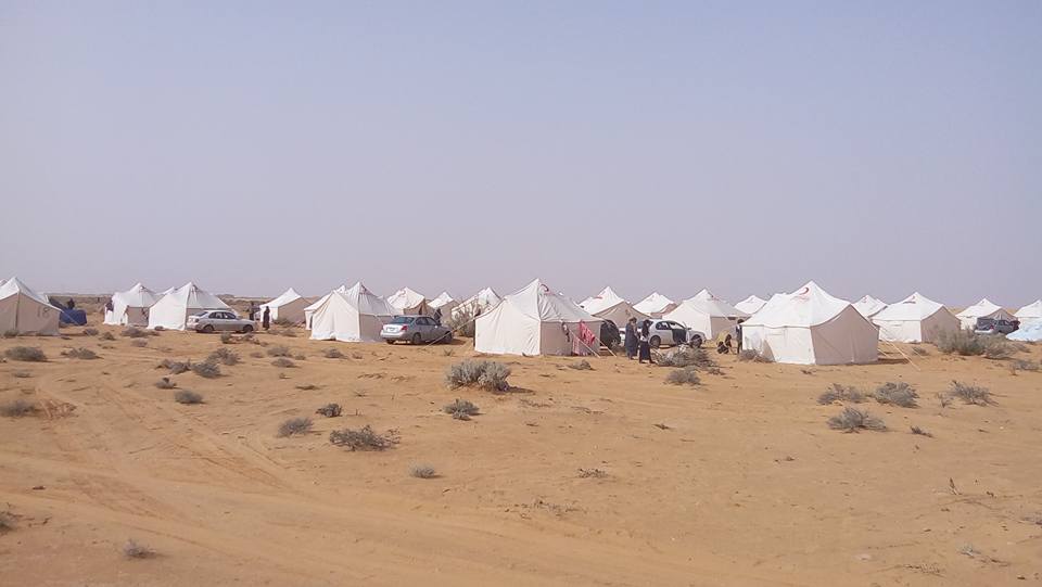 Camp created by Thawragha IDPs in Qararat al-Qatf
